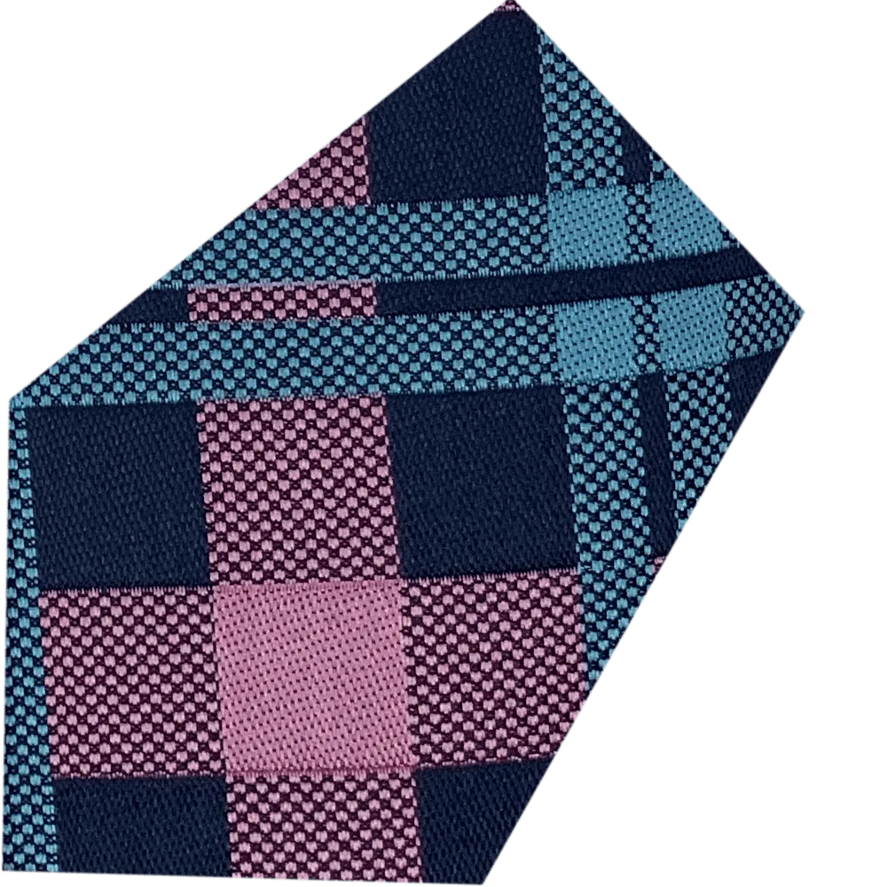 Jacheck Tie-Bow & Hank Set Col #9-Lt Blue